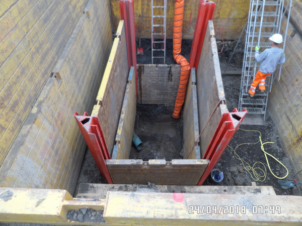 Strabag_AGR_Deponie_Schermbeck Baugrube bei der Strabag AGR auf der Deponie Schermbeck