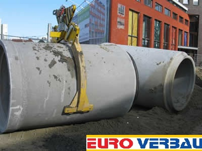 Rohrgreifer 5,0 Tonnen auf großes Betonrohr